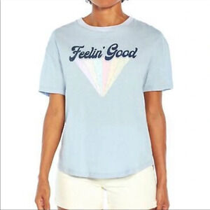 Wildfox Feelin Good Airy Blue Graphic Tee